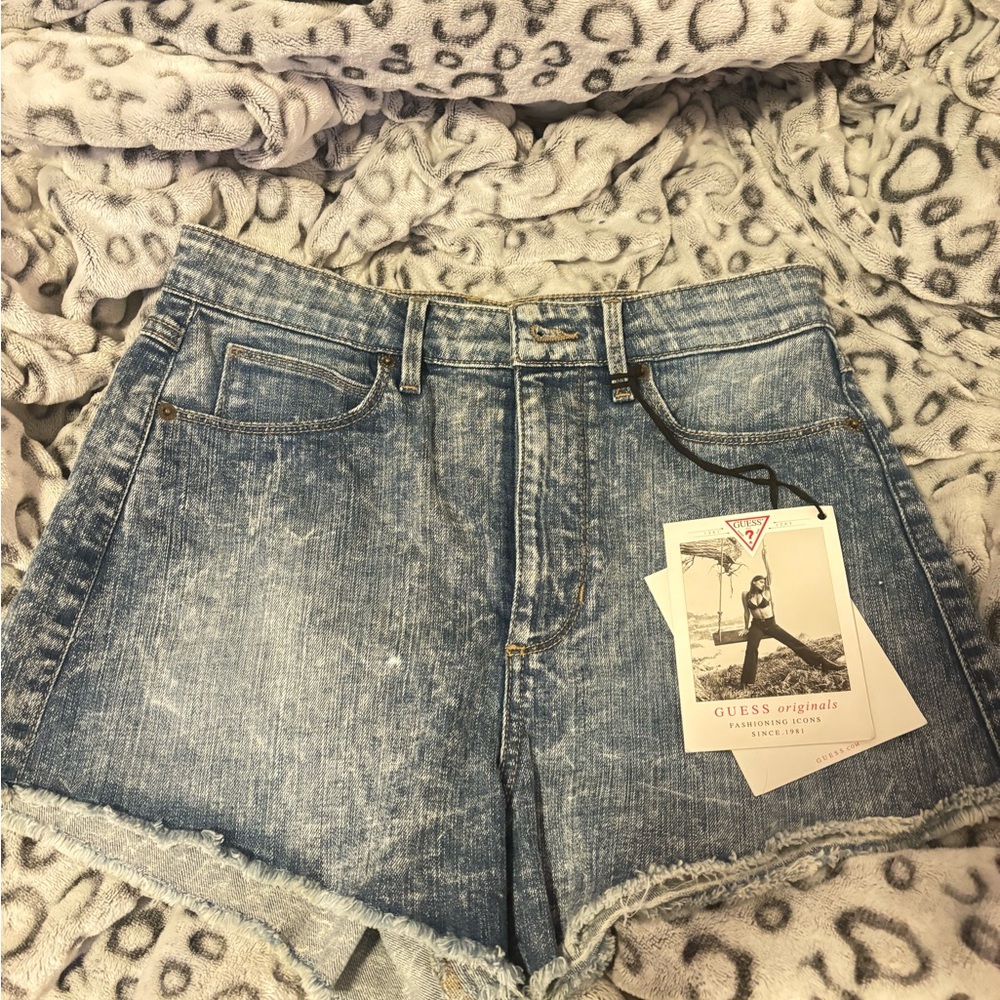 Guess Light Blue Jean Shorts